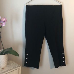Slacks with Pearl Buttons